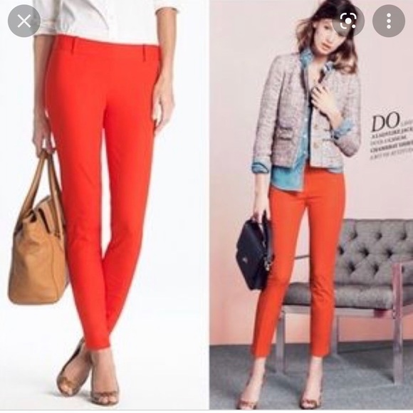 J. Crew red Minnie pant - Picture 1 of 4